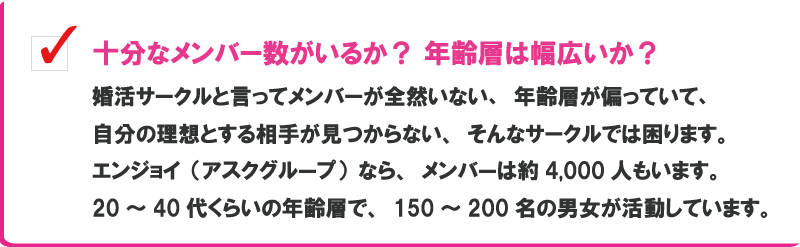 会員数は十分か